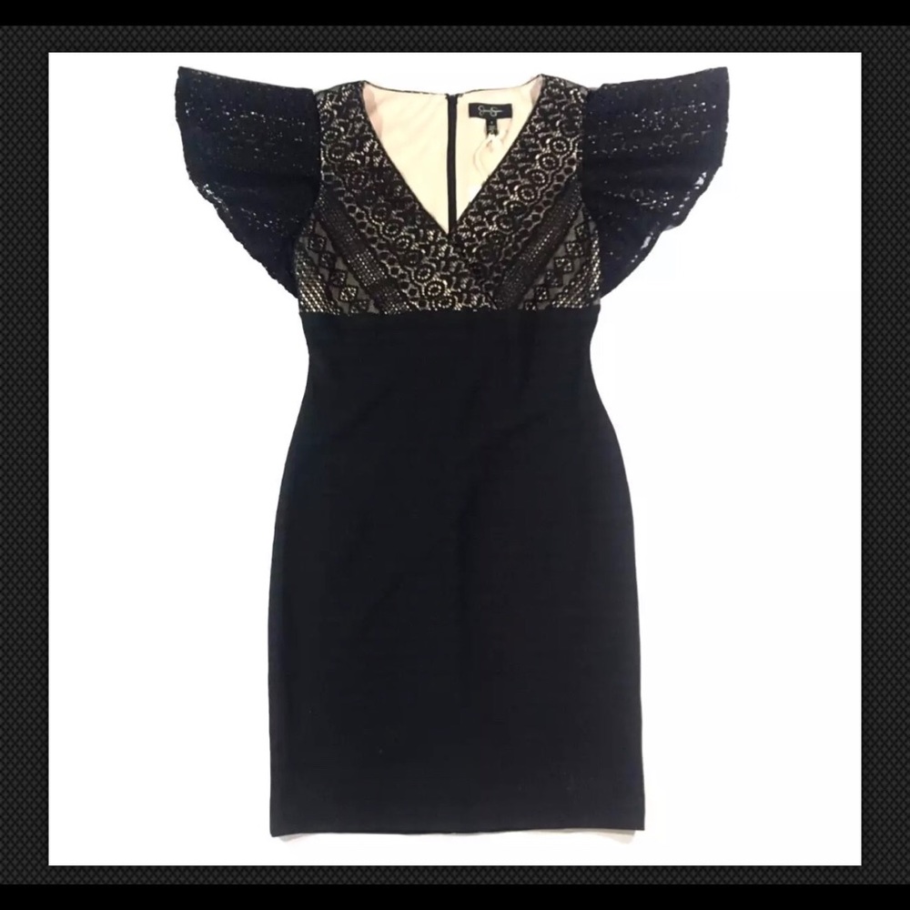 🆕Jessica Simpson Dress Sz6 Cap Sleeve Lace